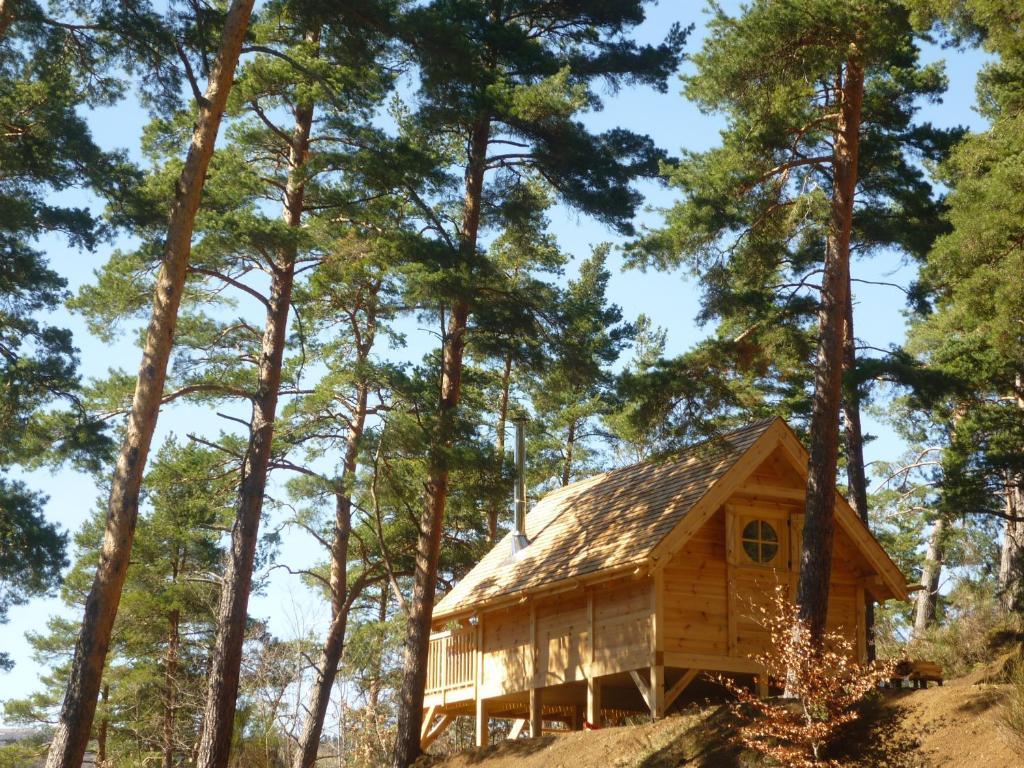 Cabane Lodge Domaine Du Lac Chambon Murol Habitación foto